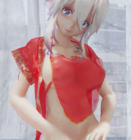 bl14布料弱音情趣汉服Good-nightKissMMD-极品